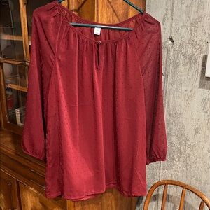 Old Navy Deep Red Women's Blouse